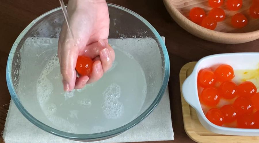 Rửa với rượu để bảo quản